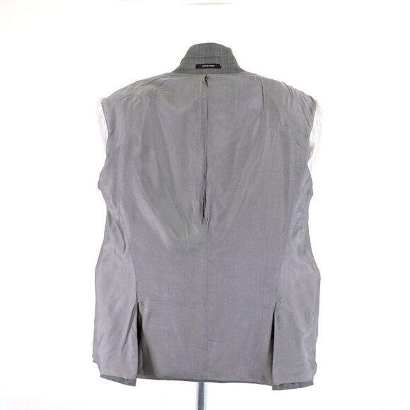 Calvin Klein Wool Gray Birdesye Peak Lapel 44L Blazer 2 Button‎ Tagged 46R - Picture 13 of 13